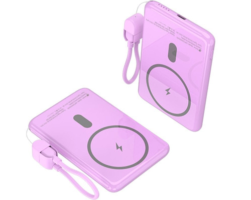 Leotec Power Bank inalámbrico 5000mAh 20W Rosa Leotec Power Bank inalámbrico 5000mAh 20W Rosa