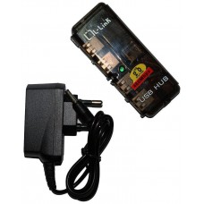 HUB USB 4 PUERTOS CON ALIMENTACION LL-UH-404L