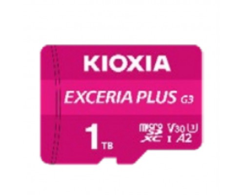 Kioxia EXCERIA PLUS G3 1 TB MicroSDXC UHS-I Clase 10 Kioxia EXCERIA PLUS G3 1 TB MicroSDXC UHS-I Clase 10