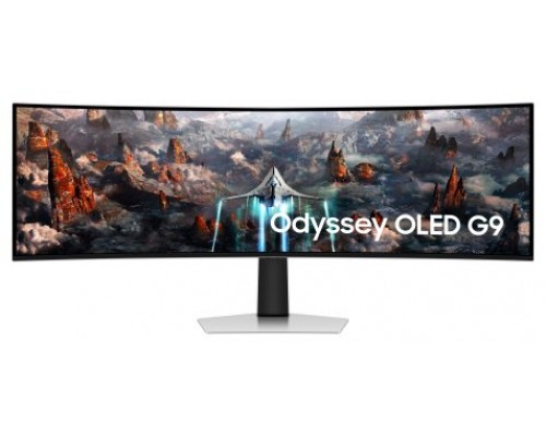 Samsung G93SC pantalla para PC 124,5 cm (49") 5120 x 1440 Pixeles Dual QHD OLED Plata
