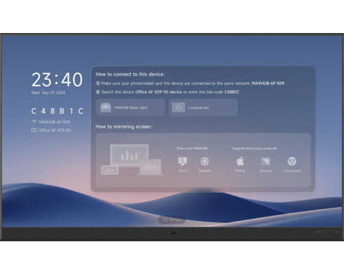 MAXHUB DVLED RAPTOR SERIES V3 3,81 m (150") 1920 x 1080 Pixeles Wi-Fi 6 (802.11ax) Negro Bluetooth