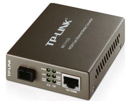 TP-Link MC111CS convertidor de medio 1000 Mbit/s 1550 nm Monomodo Negro
