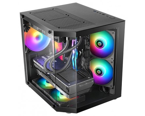 CAJA MICROATX MARS GAMING MC3TLITE NEGRO 3 PANELES