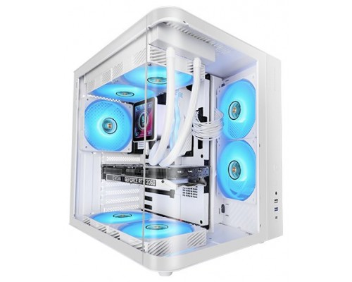 CAJA ATX SEMITORRE MARS GAMING MCCURV BLANCO CRISTAL