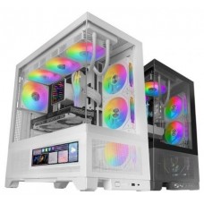 CAJA ATX SEMITORRE MARS GAMING MCLCDX BLANCO CRISTAL