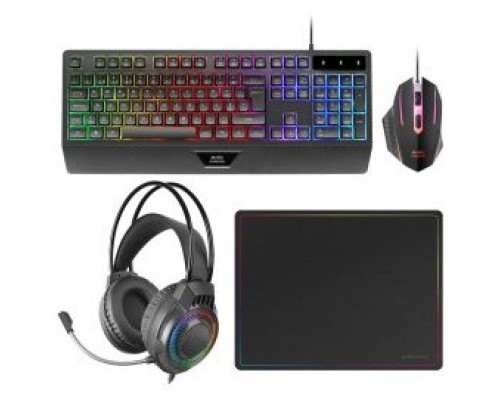 TECLADO MOUSE HEADSET Y ALFOMBRILLA MARS GAMING TECLADO MOUSE HEADSET Y ALFOMBRILLA MARS GAMING
