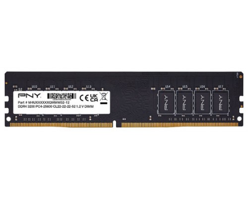 DDR4 8GB 3200MHz PNY Cl 22 1X8 1.2V MD8GSD43200-SI