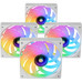 KIT 4xVENTILADOR INTERNO ARGB MARS GAMING MF3DPROKIT