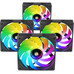 KIT 4xVENTILADOR INTERNO ARGB MARS GAMING MF3DPROKIT
