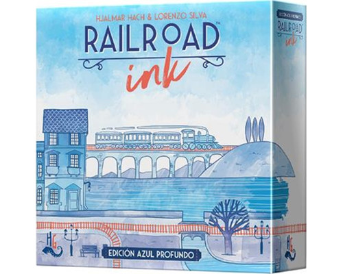 Juego mesa railroad ink: edicion azul
