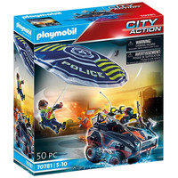 Playmobil policia paracaidas: persecucion del vehiculo