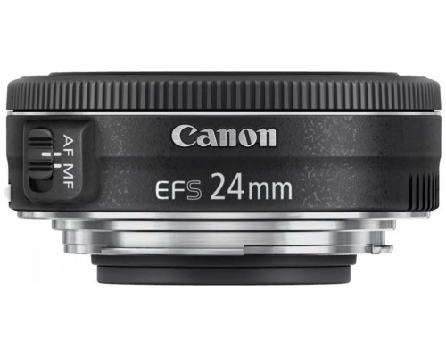 Objetivo canon ef - s 24mm f:2.8 stm