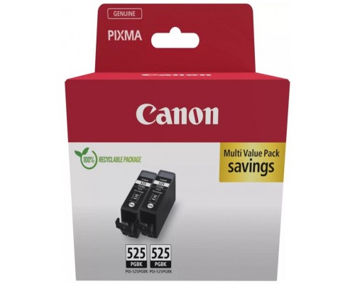 Pack cartucho tinta canon pgi - 525pgbk