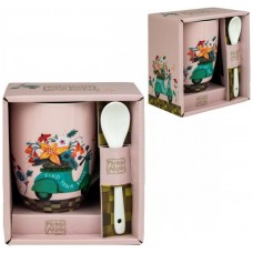 Taza cerámica con cuchara enesco