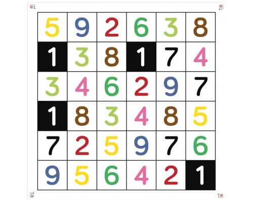 Tapete numeros tilk bee - bot blue - bot