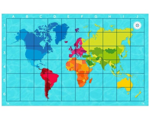 Tapete mapa mundi tilk bee - bot blue - bot