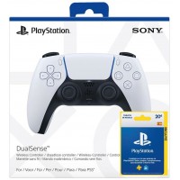 Mando ps5 dualsense blanco + psn