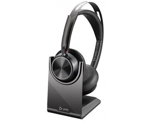 POLY Voyager Focus 2 USB-C with charge stand Headset InalÃ¡mbrico Diadema Oficina/Centro de llamadas USB Tipo C Bluetooth Base de carga Negro