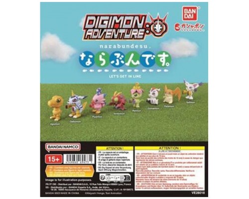 Surtido bandai gashapon digimon let"s get
