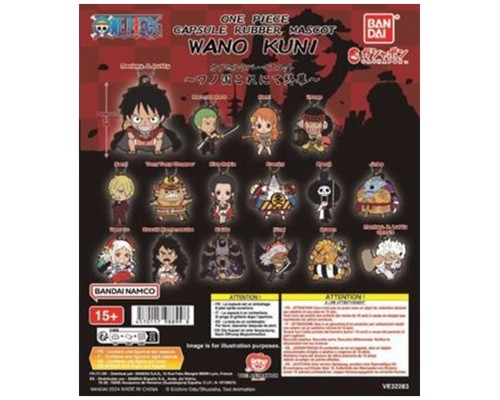 Surtido bandai gashapon one piece rubber