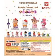 Surtido bandai gashapon shinchan x sanrio