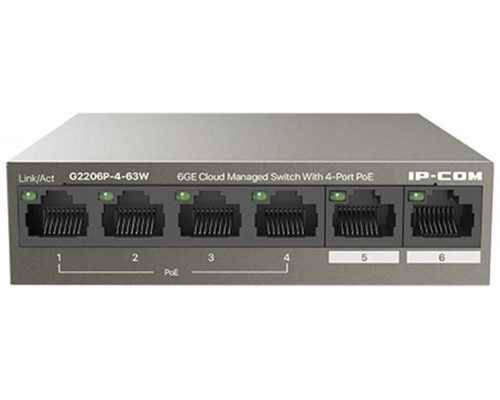 Switch ip - com g2206p - 4 - 63w 6 puertos