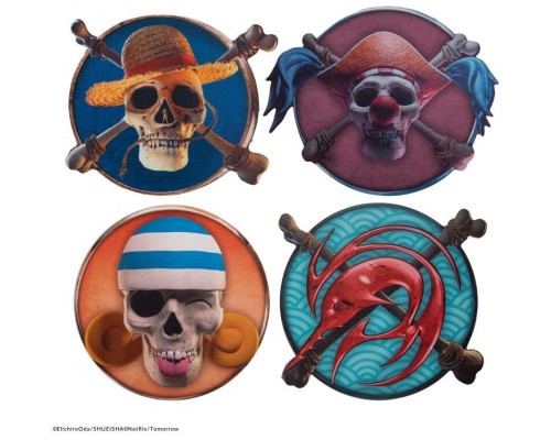 Set 4 posavasos cinereplicas one piece