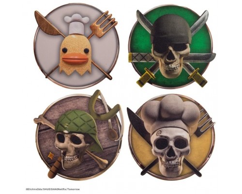 Set 4 posavasos cinereplicas one piece