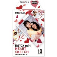 Pelicula fujifilm instax mini heart sketch