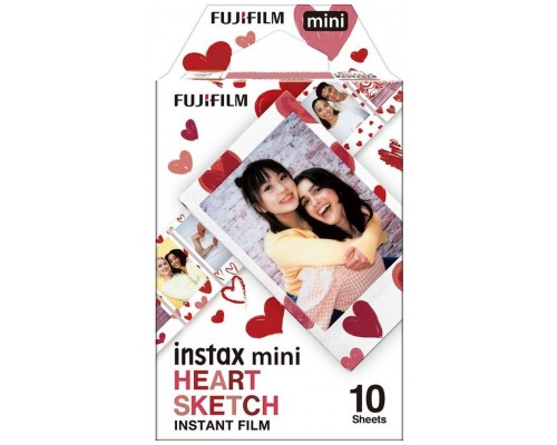 Pelicula fujifilm instax mini heart sketch