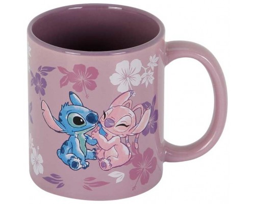 Taza karactermania stitch y angel lilo