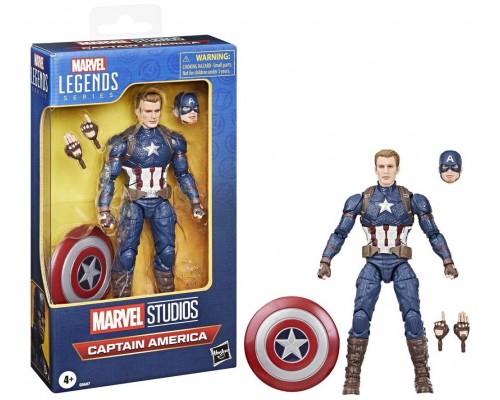 Figura hasbro marvel legends series capitán