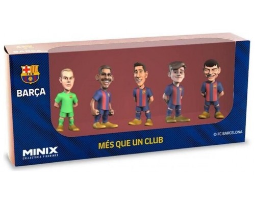 Pack 5 figuras minix fc barcelona