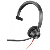 Auriculares poly monoaurales blackwire 3310 con