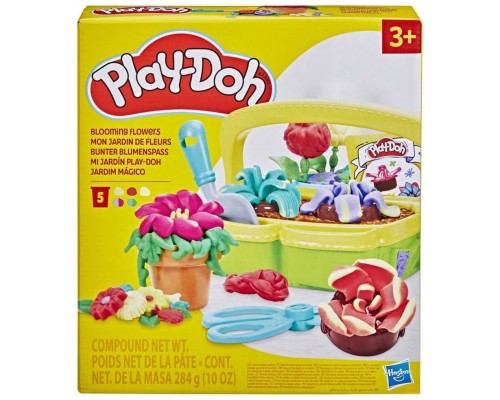 Juego hasbro play - doh blooming flowers