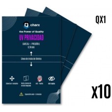 Laminas fijacion qcharx ultravioleta hd privacidad