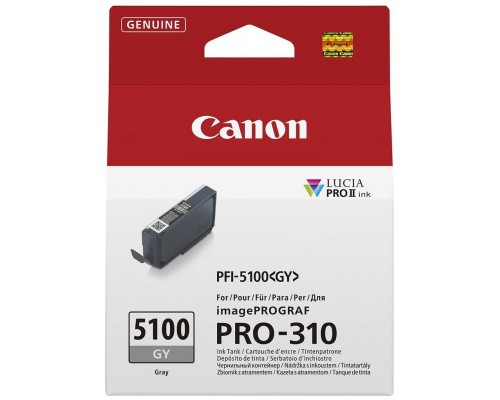 Cartucho tinta canon pfi - 5100 gris