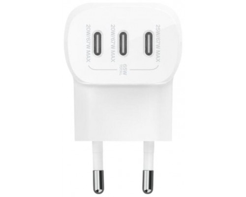 Cargador belkin wcc002vfwh 67w 3x usb