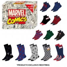 Caja regalo 12 pares calcetines marvel