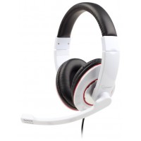 Gembird MHS-001-GW auricular y casco Auriculares AlÃ¡mbrico Diadema Llamadas/MÃºsica Blanco