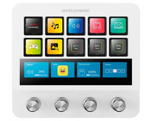 CONTROL DECK PRO MARS GAMING MSDPRO 10 TECLAS LCD
