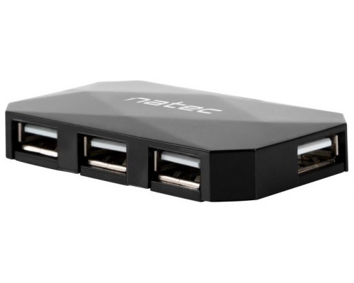 NATEC NHU-0647 hub de interfaz USB 2.0 480 Mbit/s Negro