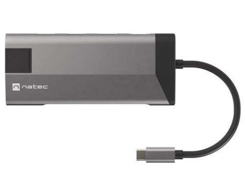 NATEC Fowler Plus USB Tipo C Negro, Gris