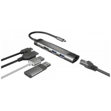 NATEC Fowler Go USB 3.2 Gen 1 (3.1 Gen 1) Type-C Acero inoxidable