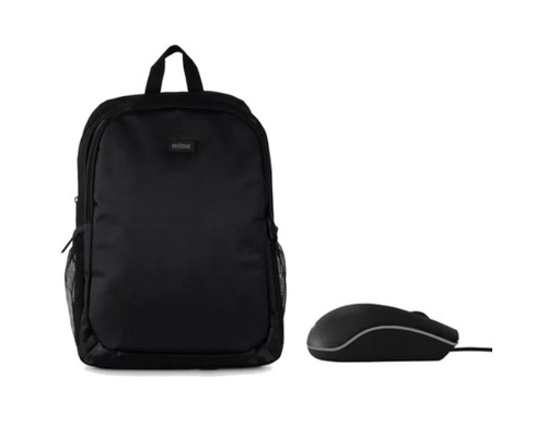 NILOX Mochila 15.6 Basic + rat&oacute;n usb 1000dpi