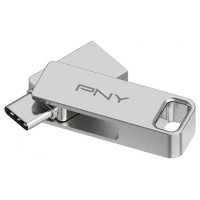 PNY DUO LINK unidad flash USB 128 GB USB Type-A / USB Type-C 3.2 Gen 1 (3.1 Gen 1) Acero inoxidable