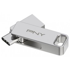 PNY DUO LINK unidad flash USB 128 GB USB Type-A / USB Type-C 3.2 Gen 1 (3.1 Gen 1) Acero inoxidable