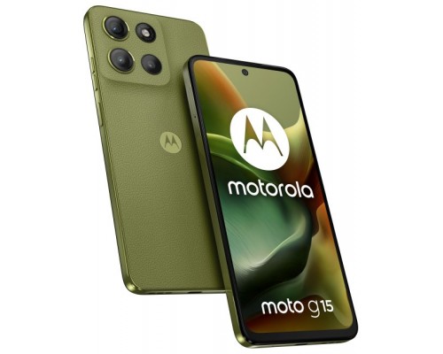 Motorola moto g15 17,1 cm (6.72") SIM doble Android 15 4G USB Tipo C 8 GB 512 GB 5200 mAh Verde