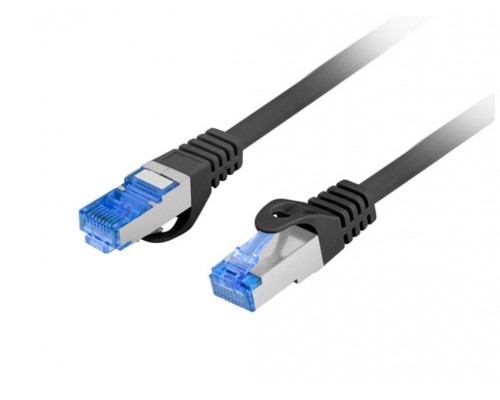 Lanberg PCF6A-10CC-0200-BK cable de red Negro 2 m Cat6a S/FTP (S-STP)