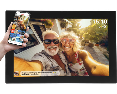 Denver PFF-1037 10,1"" digitaler Bilderrahmen schwarz marco fotogr&Atilde;&iexcl;fico digital Negro 65 cm (25.6") Pantalla t&Atilde;&iexcl;ctil Wifi